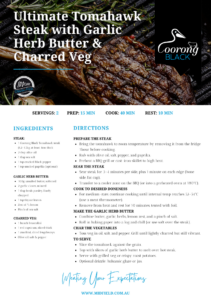 Coorong Black Recipe Card