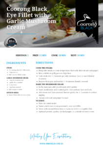 Coorong Black Recipe Cards