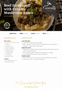 Coorong Gold Beef Stroganoff 1