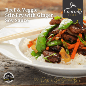 Coorong Gold Beef Veg stirfry