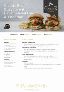 Coorong Gold Classic beef burger 1
