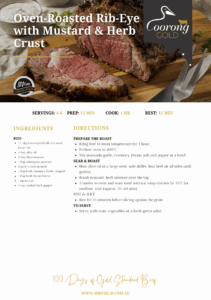 Coorong Gold Oven Roasted Rib Eye