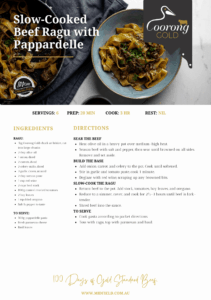 Coorong Gold Slow cooked ragu 1