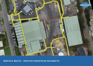 Updated pedestrian walkways